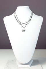 Layered Pave Star Necklace