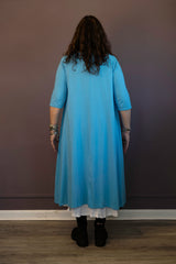 Turquoise Hi-Lo Tunic Dress