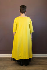 Yellow Hi-Lo Tunic Dress