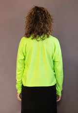 Lime V-neck Pullover