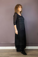Mesh Puff Print Dress