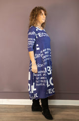 Azur Print Graphic Dress