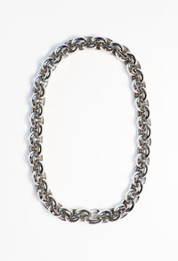 Rhodium Chunky Necklace