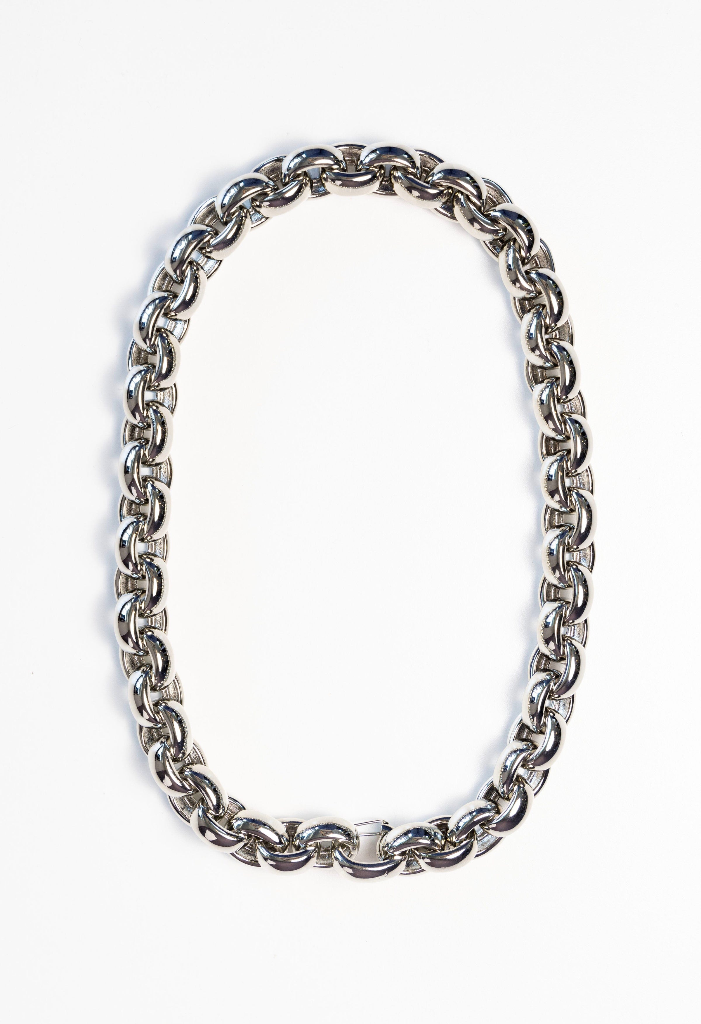 Rhodium Chunky Necklace