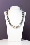 Rhodium Chunky Necklace