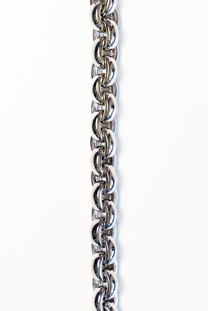 Rhodium Chunky Necklace