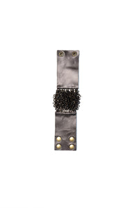 Cluster Chain Leather Bracelet