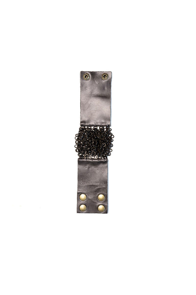 Cluster Chain Leather Bracelet