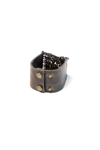 Cluster Chain Leather Bracelet