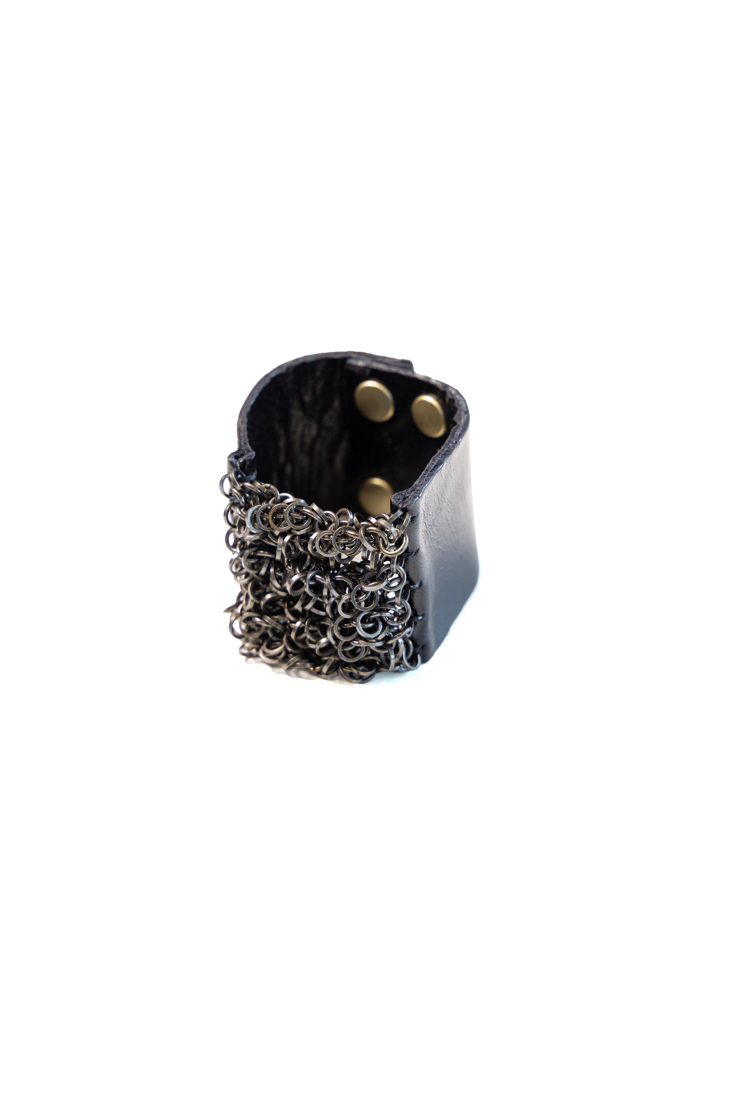 Cluster Chain Leather Bracelet
