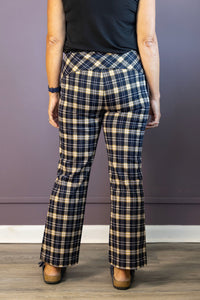 Stella Pull On (Dark Navy Plaid)