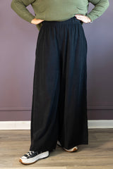 Fine Wale Wide Leg Pant