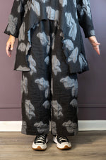 Black and Grey Jacquard Pant - Plus Size