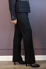 Black Solid Kickflare Pant