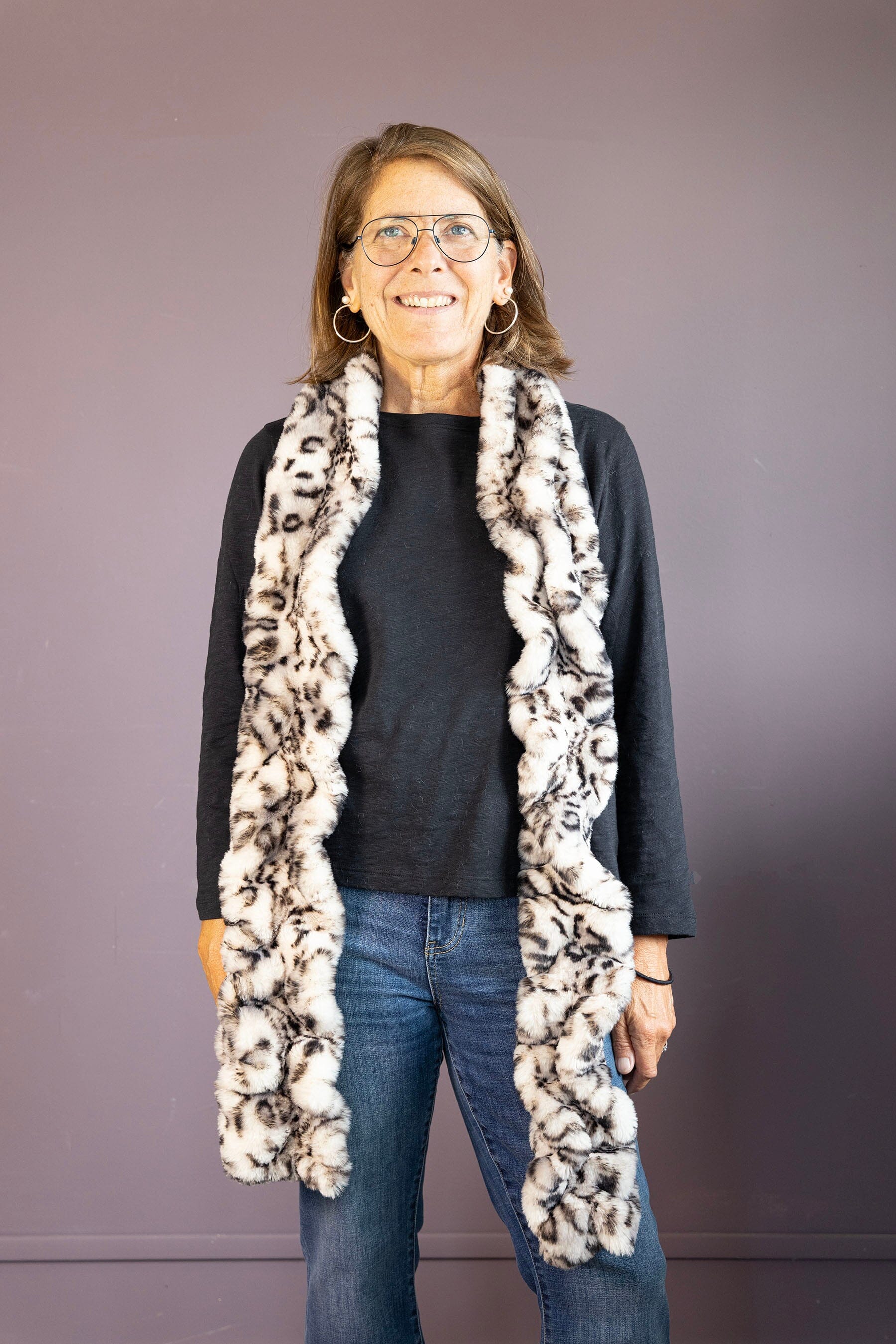 Snow Leopard Classic Scarf