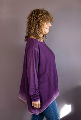 Purple Wool Dip Dyed Top