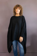 Black Wool Pullover Sweater