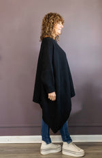 Black Wool Pullover Sweater