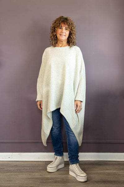 Grey Wool Pullover Sweater