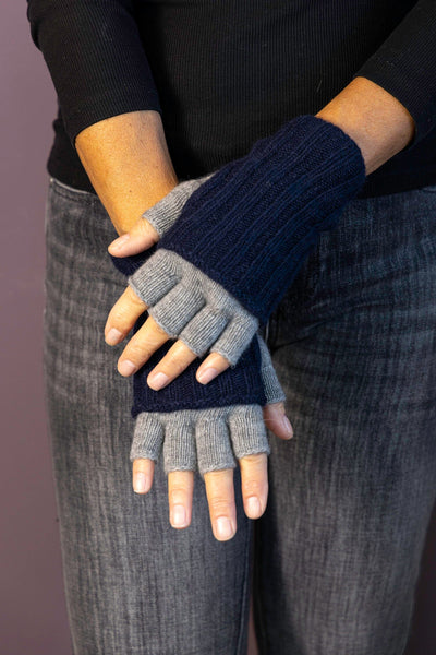 Wool and Angora Fingerless Gloves