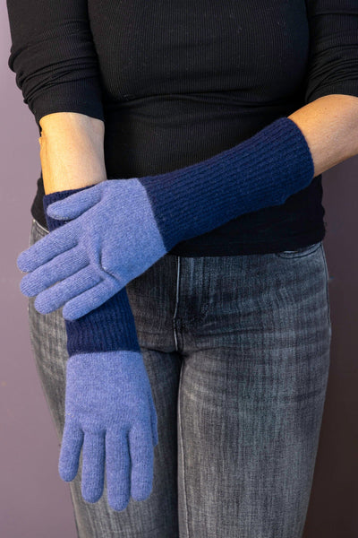 Long Wool and Cashmere Gloves