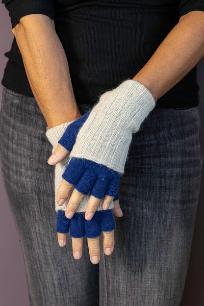 Wool and Angora Fingerless Gloves