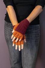 Wool and Angora Fingerless Gloves