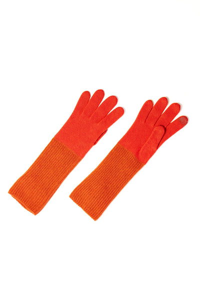 Long Wool and Cashmere Gloves