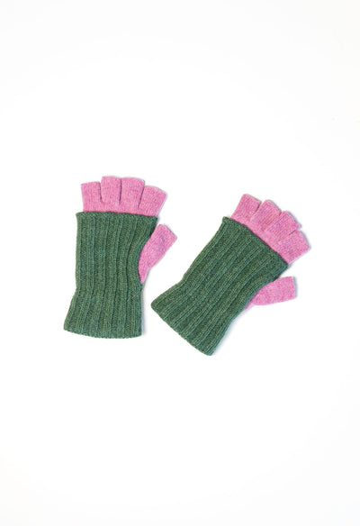 Wool and Angora Fingerless Gloves