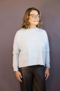 Jodie Two Pocket Crop Sweater
