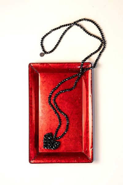 Across Long Heart Necklace