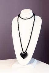 Across Long Heart Necklace