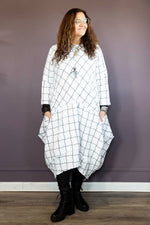 White Plaid Dress