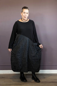Oma Pinstripe Dress