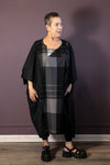Monochrome Draped Dress