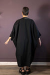 Monochrome Draped Dress