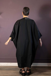 Monochrome Draped Dress