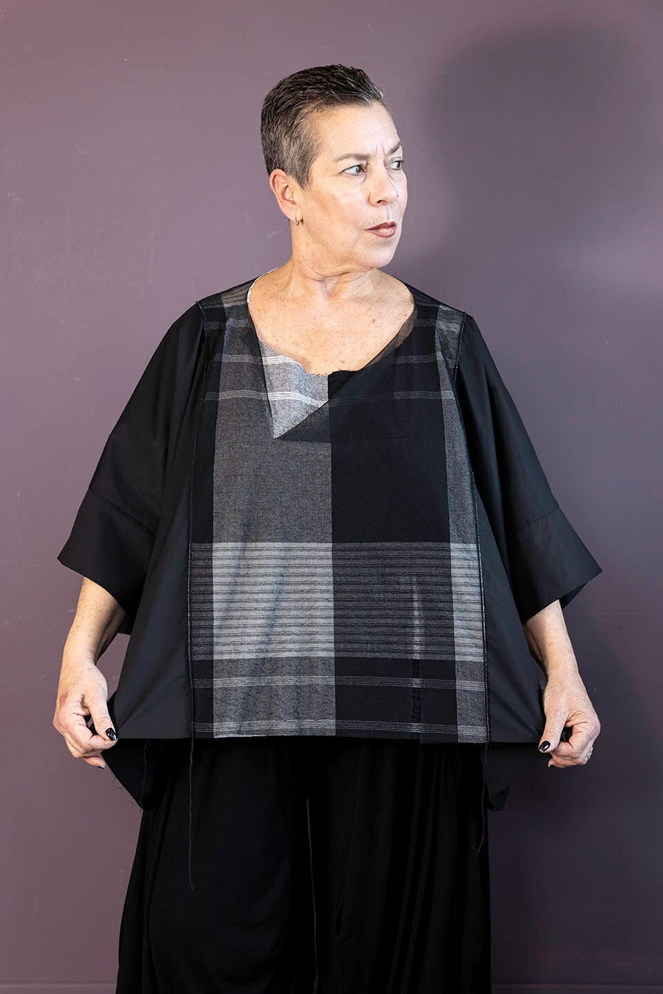 Monochrome Layered Top