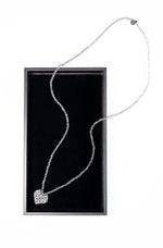 Across Long Heart Necklace