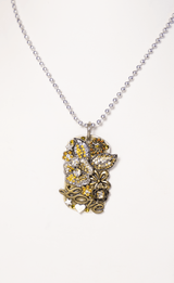 27. Love and Flowers Dog Tag Necklace