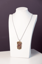 25. Paisley Dog Tag Necklace