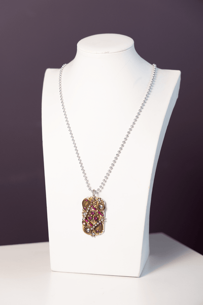 25. Paisley Dog Tag Necklace