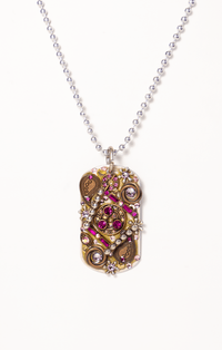 25. Paisley Dog Tag Necklace