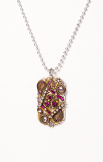 25. Paisley Dog Tag Necklace