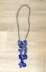 Indigo Block Print Necklace