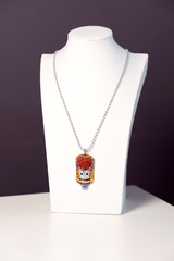5. Owl and Heart Dog Tag Necklace