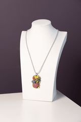 7. Springtime Heart Dog Tag Necklace