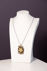 8. Floral Love Dog Tag Necklace