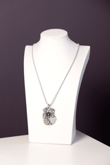 15. Silver Hamsa Dog Tag Necklace