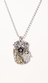 15. Silver Hamsa Dog Tag Necklace